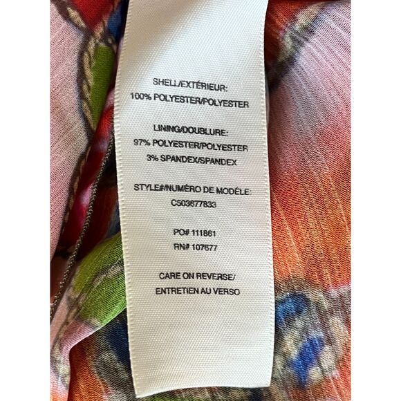 ALICE + OLIVIA Multicolor Orly Hankerchief Summer Maxi Dress   Women's Size 6 - Picture 5 of 9